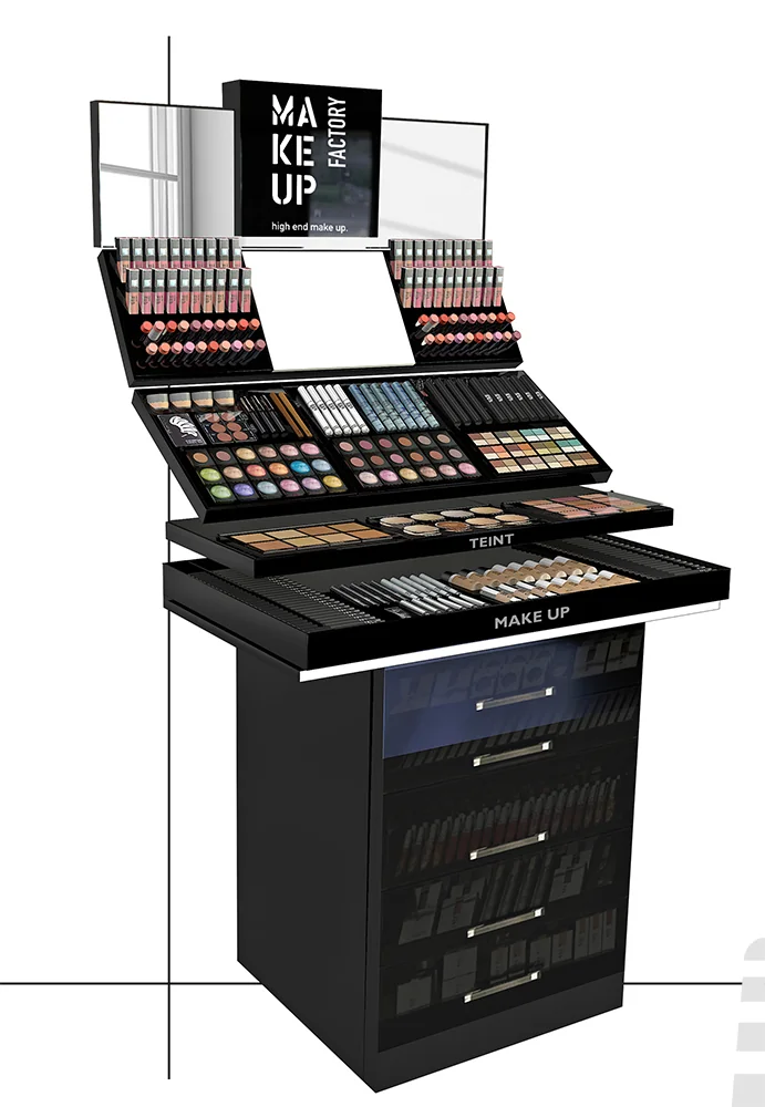 Tester-Turm f&uuml;r Make Up Factory