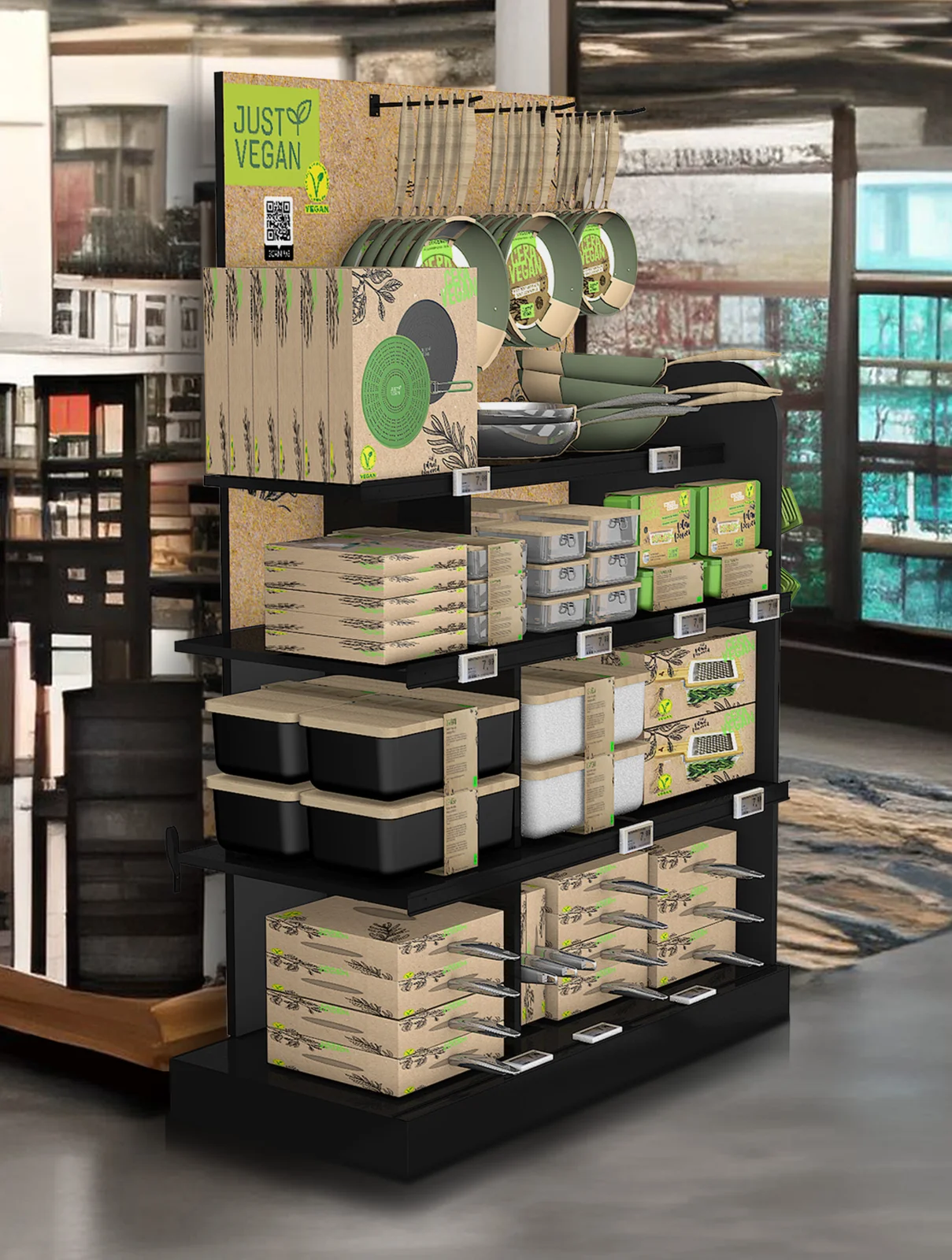 Kampagnen-Display für Just Vegan