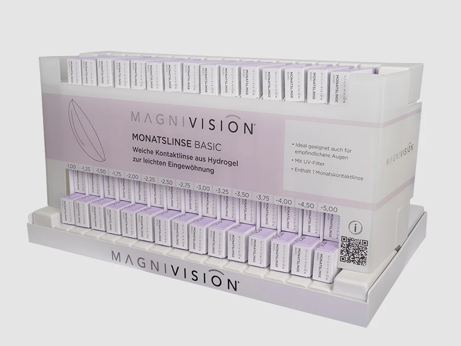 Promotion-Aufsteller für Magnivision